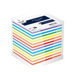 Quo Vadis - Bloc cube - Classic - Multicolore - 10x10x9,5 cm -  multicolore - par 20