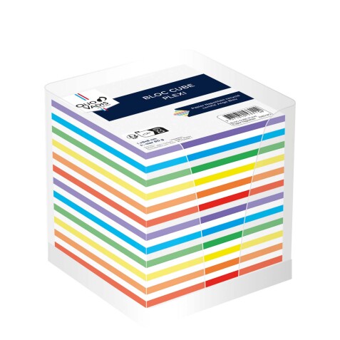 Quo Vadis - Bloc cube - Classic - Multicolore - 10x10x9,5 cm -  multicolore - par 20