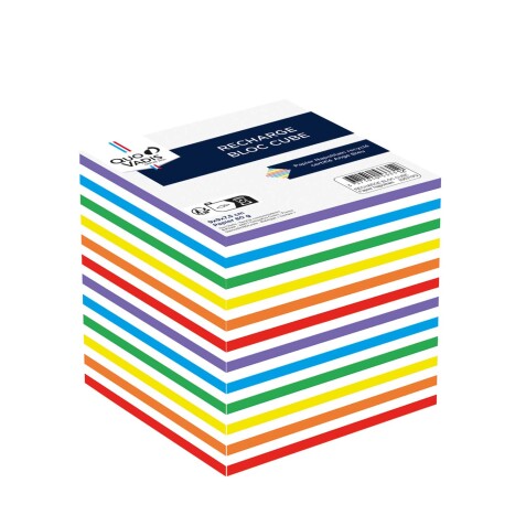 Quo Vadis - Bloc cube - Classic - Multicolore - 9x9x7,5 cm -  multicolore - par 20