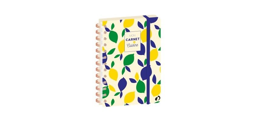 Quo Vadis - Carnet de cuisine - Spiralé - Français - Carnets thématiques - Citron - 15x21 cm