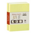 Quo Vadis - Carnet de notes - Habana Smooth - Vert - Pages Lignées - 10x15 cm Papier Clairefontaine ivoire
