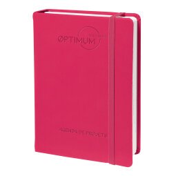 Carnet Projets Quo Vadis - Français - Optimum - Perpétuel - 15x21 cm avec élastique - Rose