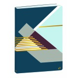 Quo Vadis - Carnet de notes - Nova - Multicolore - Pages Points (dots) et lignées - 15x21 cm - losange bleu