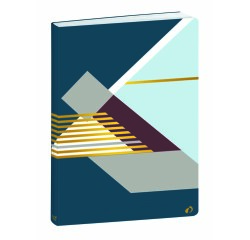 Quo Vadis - Carnet de notes - Nova - Multicolore - Pages Points (dots) et lignées - 15x21 cm - losange bleu