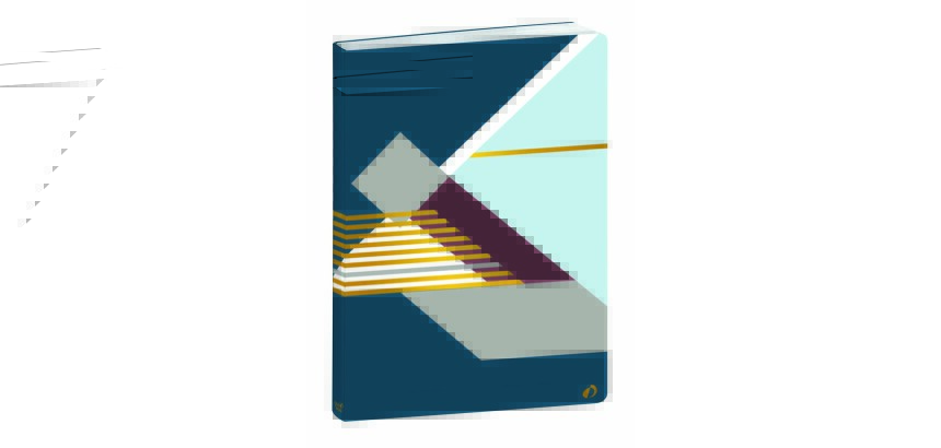 Quo Vadis - Carnet de notes - Nova - Multicolore - Pages Points (dots) et lignées - 15x21 cm - losange bleu