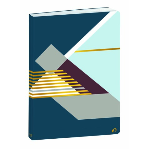 Quo Vadis - Carnet de notes - Nova - Multicolore - Pages Points (dots) et lignées - 15x21 cm - losange bleu