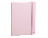 Quo Vadis - Carnet de notes - Pastel - Rose clair - Pages Lignées - 15x21 cm