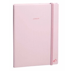Quo Vadis - Carnet de notes - Pastel - Rose clair - Pages Lignées - 15x21 cm