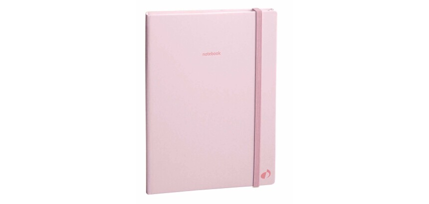 Quo Vadis - Carnet de notes - Pastel - Rose clair - Pages Lignées - 15x21 cm