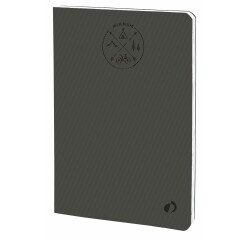 Quo Vadis - Carnet de notes - Everest - Gris anthracite - Pages Lignées - 15x21 cm