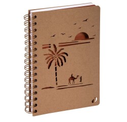 Quo Vadis - Carnet de notes - Spiralé - Authentik - Desert - Pages Points (dots) et lignées - 15x21 cm