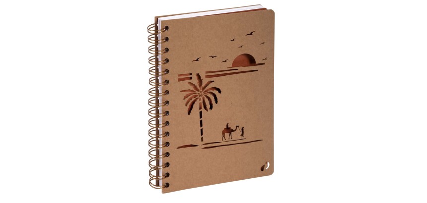 Quo Vadis - Carnet de notes - Spiralé - Authentik - Desert - Pages Points (dots) et lignées - 15x21 cm