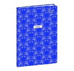 Quo Vadis - Carnet de notes - Smooth - Bleuet - Pages Points (dots) et lignées - 15x21 cm   Toile (effet tissé) -