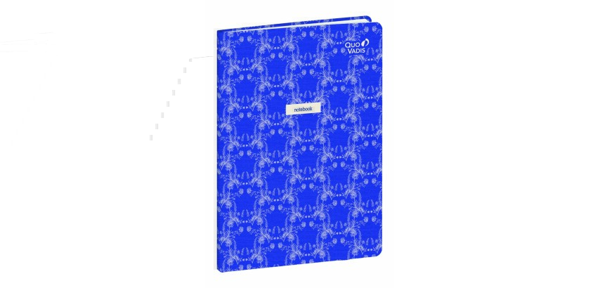 Quo Vadis - Carnet de notes - Smooth - Bleuet - Pages Points (dots) et lignées - 15x21 cm   Toile (effet tissé) -