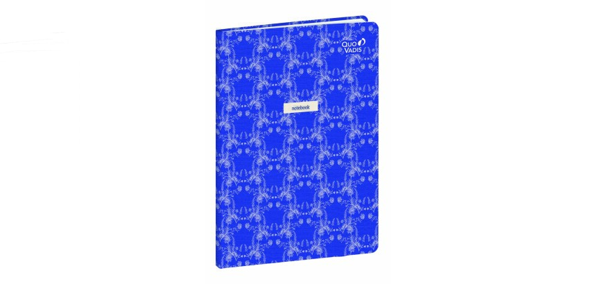 Quo Vadis - Carnet de notes - Smooth - Bleuet - Pages Points (dots) et lignées - 15x21 cm   Toile (effet tissé) -