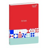 Quo Vadis - Carnet de notes - Nova - Multicolore - Pages Points (dots) et lignées - 15x21 cm