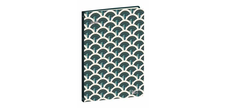 Quo Vadis - Carnet de notes - Marguy Adultes - Graphik paon - Pages Points (dots) et lignées - 15x21 cm