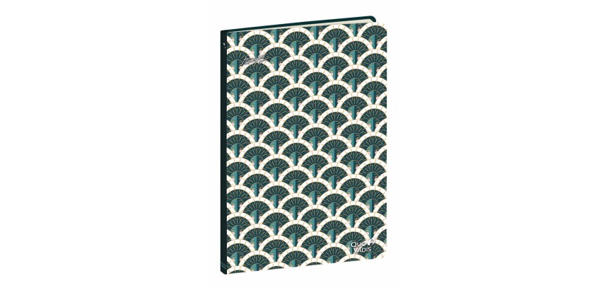 Quo Vadis - Carnet de notes - Marguy Adultes - Graphik paon - Pages Points (dots) et lignées - 15x21 cm