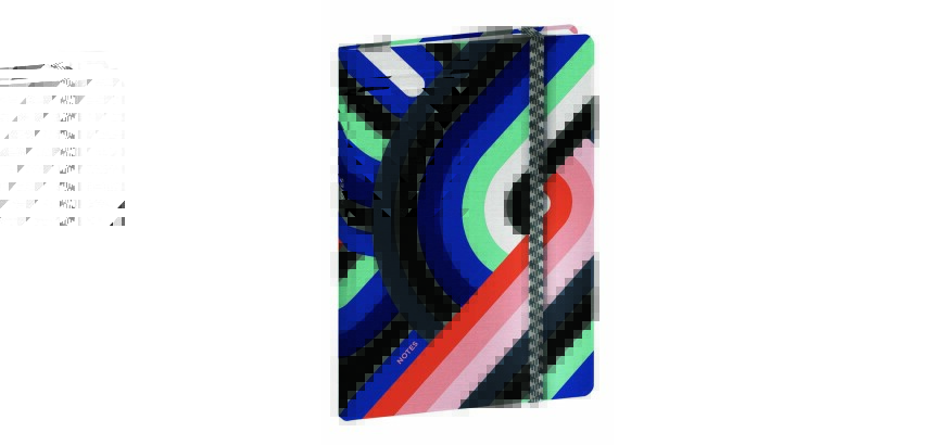 Quo Vadis - Carnet de notes - Papier Tigre - Multicolore - Pages Points (dots) - 15x21 cm - Toile (effet tissé)