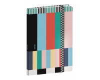 Quo Vadis - Carnet de notes - Papier Tigre - Rubans - Pages Points (dots) - 15x21 cm   Toile (effet tissé) -