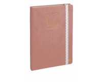Quo Vadis - Carnet Bullet journal - Multilingue - Life Journal - Rose clair - Pages Points (dots) - 15x21 cm Papier Clairefontaine kraft -