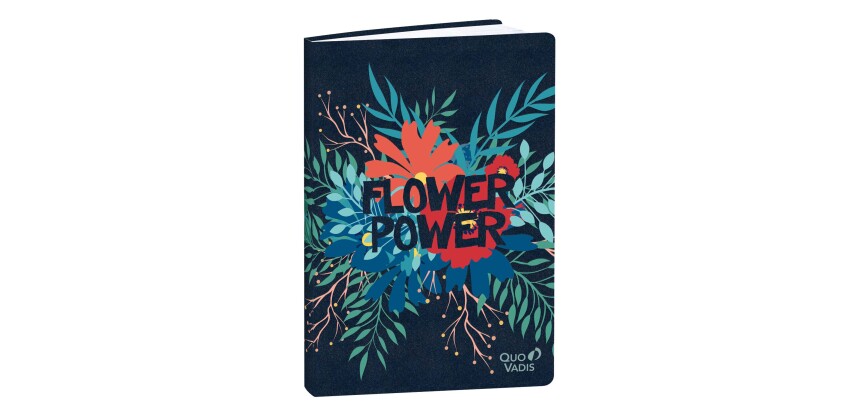 Quo Vadis - Carnet de notes - Jungle spirit - Flower - Pages Lignées - 15x21 cm
