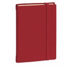 Carnet de note quo vadis 15 lignes silk bordeaux          elastique. 192 pages format   10x15cm