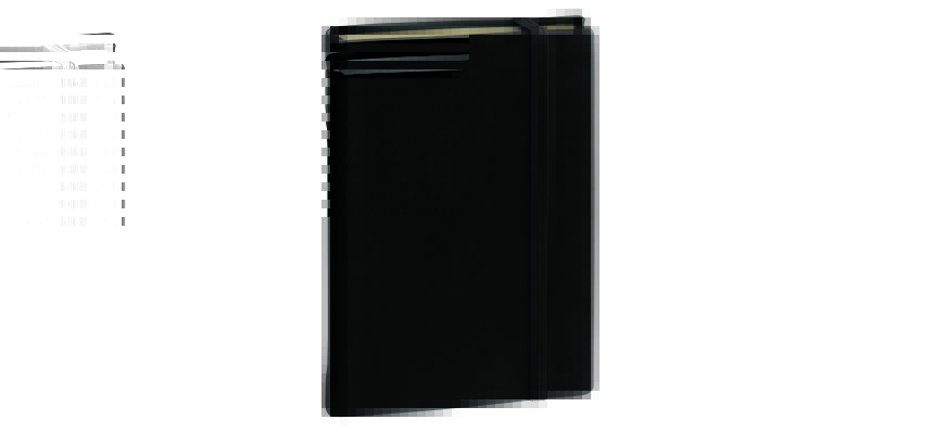 Carnet de note quo vadis 15 lignes silk noir elastique    192 pages format 10x15cm