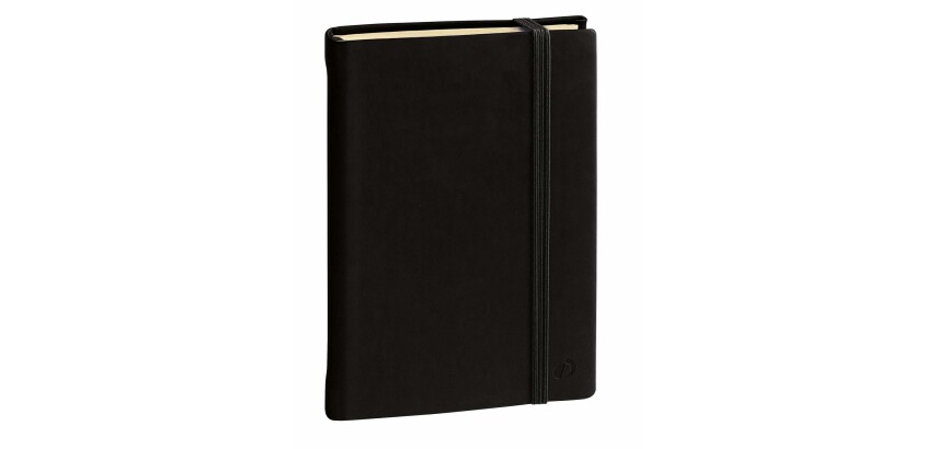 Quo Vadis - Carnet de notes - Silk - Noir - Pages Lignées - 21x29,7 cm Papier Clairefontaine ivoire