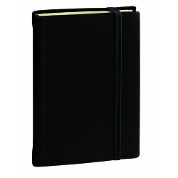 Quo Vadis - Carnet de notes - Silk - Noir - Pages Non lignées - 16x24 cm