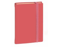 Quo Vadis - Carnet de notes - Silk - Corail - Pages Lignées - 16x24 cm Papier Clairefontaine ivoire