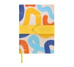 Quo Vadis - Carnet de notes - Français - Iconique - Jaune - Pages Lignées - 15x21 cm - Toile (effet tissé)