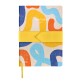 Quo Vadis - Carnet de notes - Français - Iconique - Jaune - Pages Lignées - 15x21 cm - Toile (effet tissé)