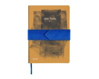 Quo Vadis - Carnet de notes - Français - Iconique - Tampon - Pages Lignées - 15x21 cm   Toile (effet tissé) -