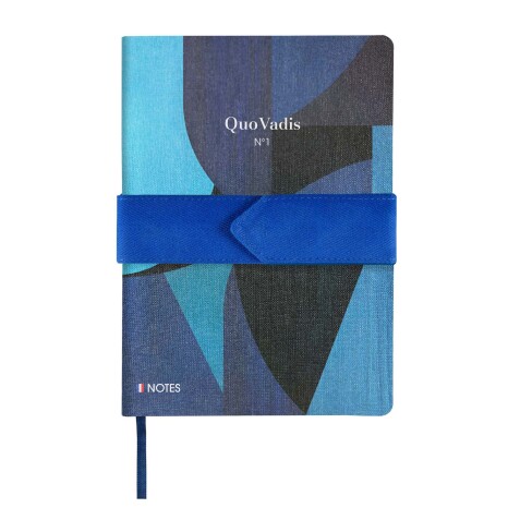 Quo Vadis - Carnet de notes - Français - Iconique - Multicolore - Pages Lignées - 15x21 cm - Toile (effet tissé)