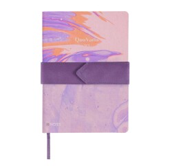 Quo Vadis - Carnet de notes - Français - Iconique - Onde - Pages Lignées - 15x21 cm   Toile (effet tissé) -