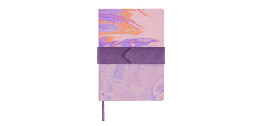 Quo Vadis - Carnet de notes - Français - Iconique - Onde - Pages Lignées - 15x21 cm   Toile (effet tissé) -