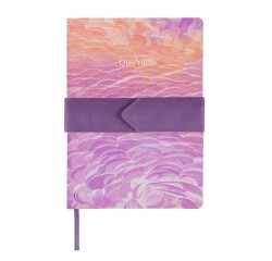 Quo Vadis - Carnet de notes - Français - Iconique - Ecailles - Pages Lignées - 15x21 cm   Toile (effet tissé) -