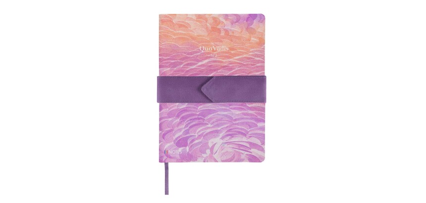 Quo Vadis - Carnet de notes - Français - Iconique - Ecailles - Pages Lignées - 15x21 cm   Toile (effet tissé) -