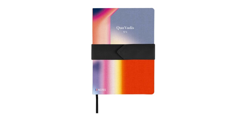 Quo Vadis - Carnet de notes - Français - Iconique - Prisme - Pages Lignées - 15x21 cm   Toile (effet tissé) -