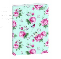 Quo Vadis - Carnet de notes - Stylish - Multicolore - Pages Points (dots) et lignées - 15x21 cm - Toile (effet tissé)