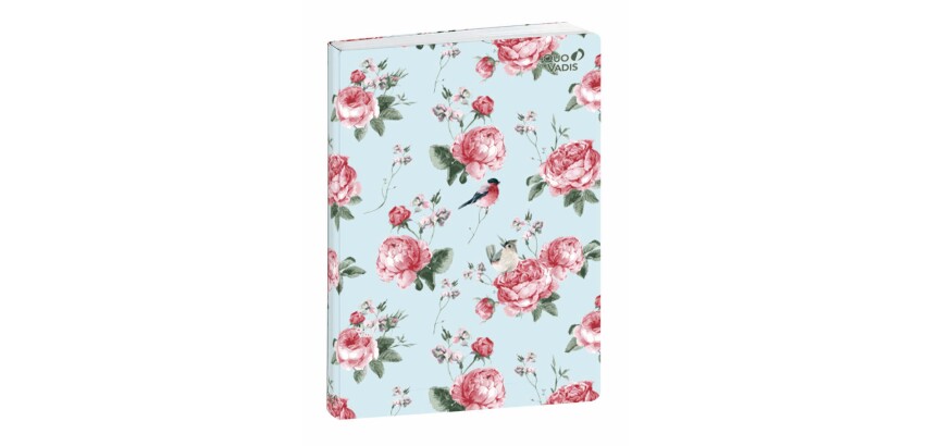 Quo Vadis - Carnet de notes - Stylish - Tapisserie - Pages Points (dots) et lignées - 15x21 cm   Toile (effet tissé)
