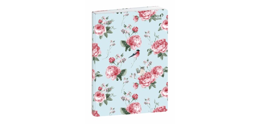 Quo Vadis - Carnet de notes - Stylish - Tapisserie - Pages Points (dots) et lignées - 15x21 cm   Toile (effet tissé)