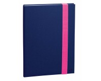 Quo Vadis - Carnet de notes - Rio - Bleu - Pages Points (dots) et lignées - 15x21 cm