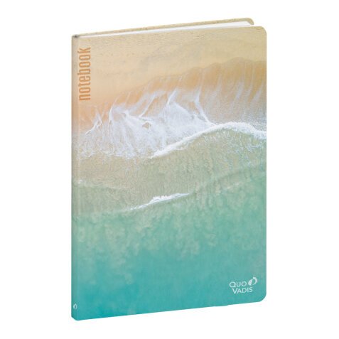 Carnet recyclé ligné Quo Vadis - Respire - 16x24 cm  - Plage