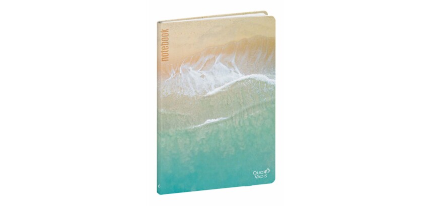 Quo Vadis - Carnet de notes - Respire - Plage - Pages Lignées - 16x24 cm recyclé