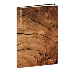 Quo Vadis - Carnet de notes - Respire - Bois - Pages Lignées - 16x24 cm recyclé