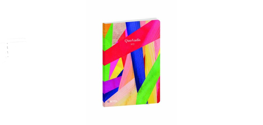 Quo Vadis - Carnet de notes - Iconique - Multicolore - Pages Lignées - 15x21 cm