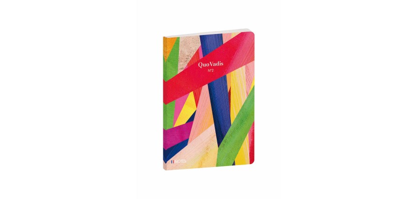 Quo Vadis - Carnet de notes - Iconique - Rayures - Pages Lignées - 15x21 cm