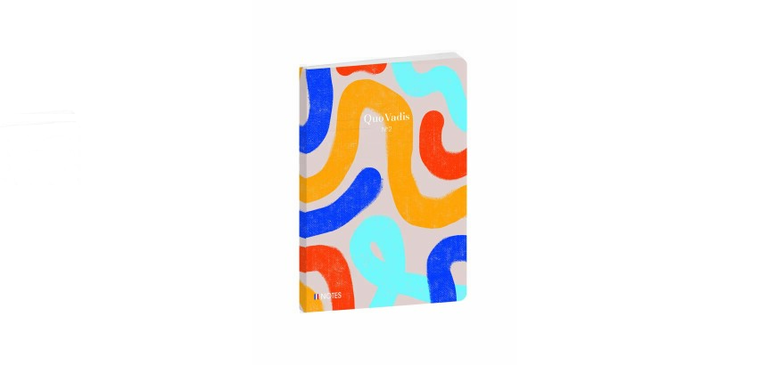 Quo Vadis - Carnet de notes - Iconique - Jaune - Pages Lignées - 15x21 cm